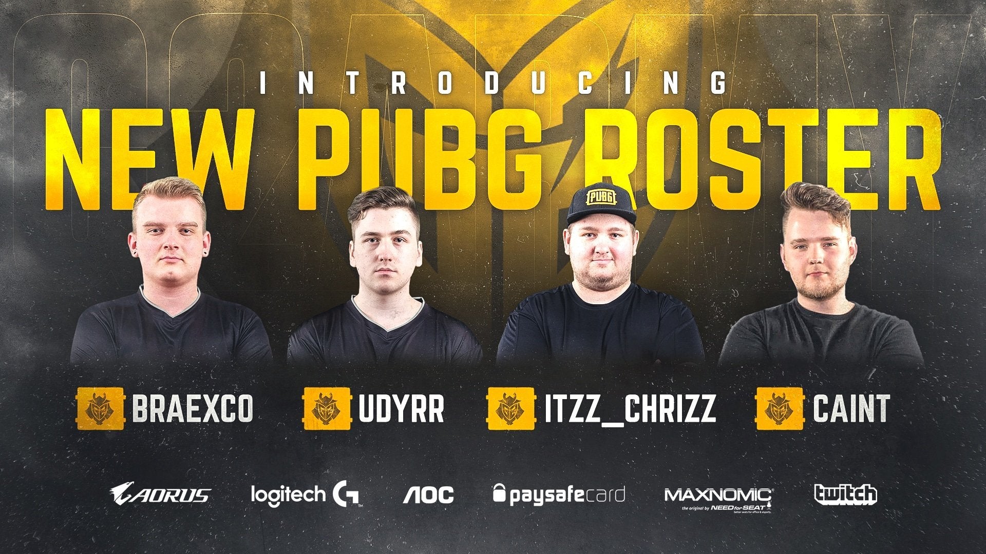 G2 Joins the PUBG Europe League with all New Line-Up
