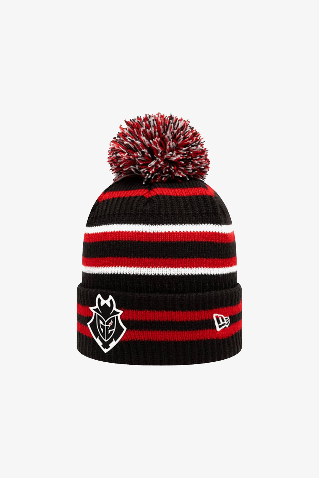 G2 x New Era Lifestyle Bobble Cuff Beanie Red/Black/White